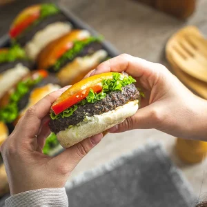 ⁦מגש בורגר פטריות – טבעוני⁩ – תמונה ⁦3⁩